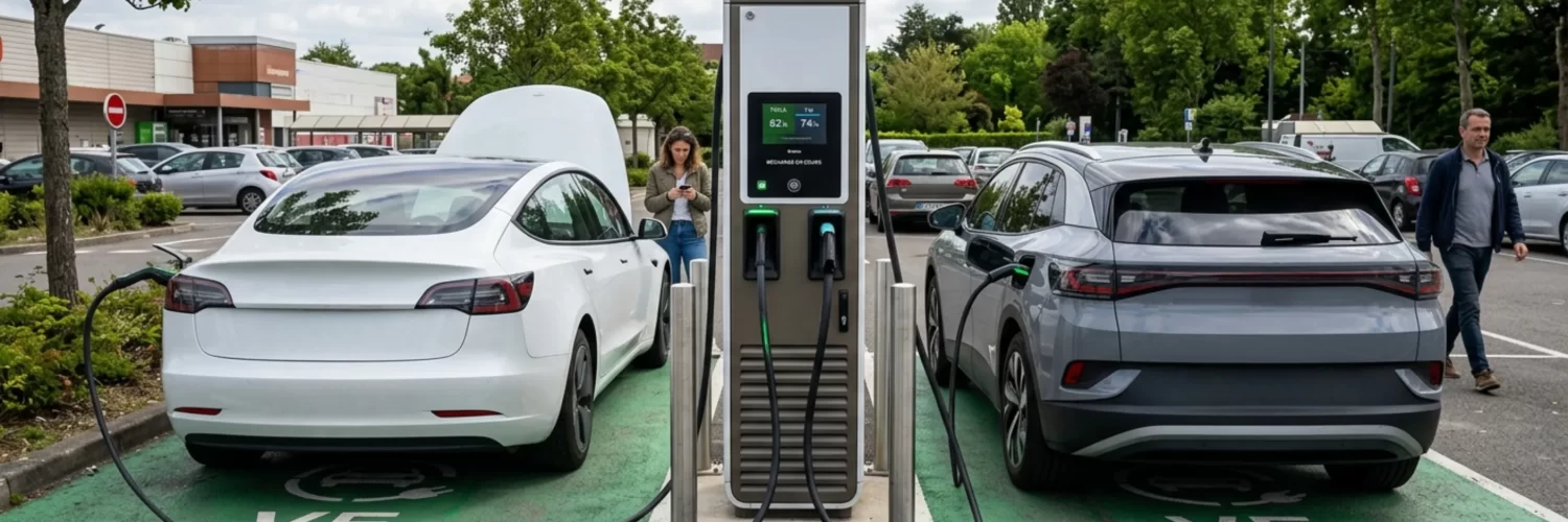 voiture borne recharge